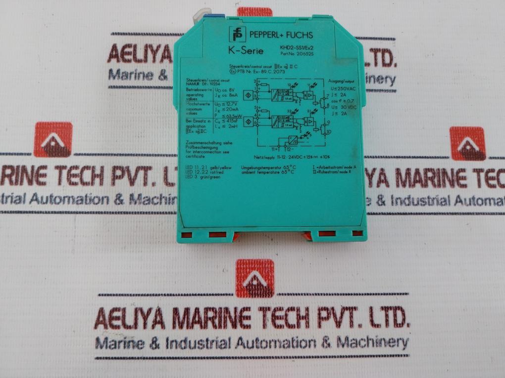 Pepperl+Fuchs Khd2-ss1/Ex2 20652S Isolated Switch Amplifier