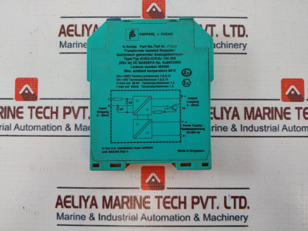 Pepperl+Fuchs Khd3-icr/Ex 130 200 Transformer Isolated Repeater 71035