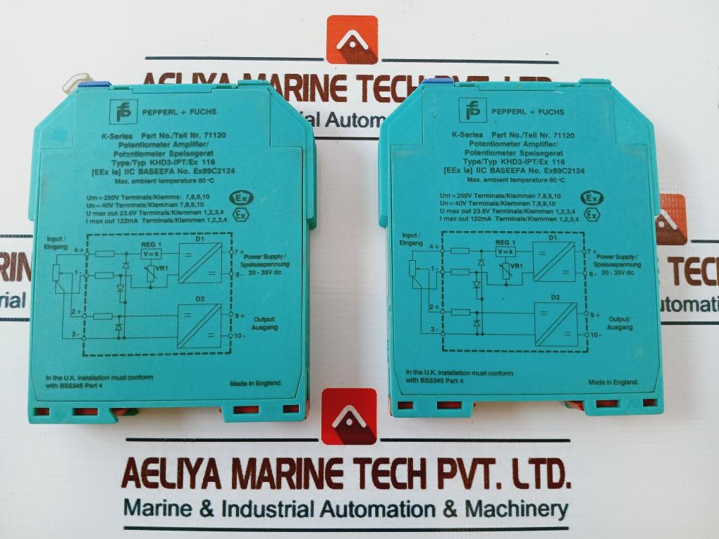 Pepperl+Fuchs Khd3-ipt/Ex 116 Potentiometer Amplifier 71120