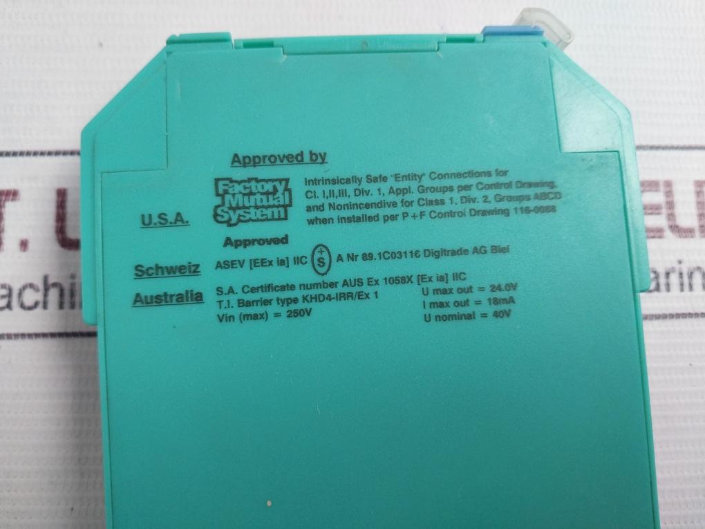 Pepperl+Fuchs Khd4-irr/Ex 1 Transformer Isolated Resistance Repeater 71089 250V