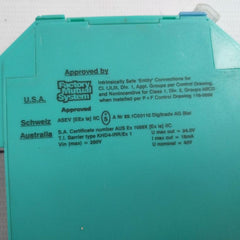 Pepperl+Fuchs Khd4-irr/Ex 1 Transformer Isolated Resistance Repeater 71089 250V