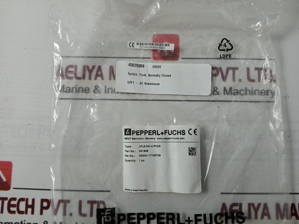 Pepperl+Fuchs Lfl2-ck-u-pvc3 Float Switch 3 Meter 94-12Mx-241