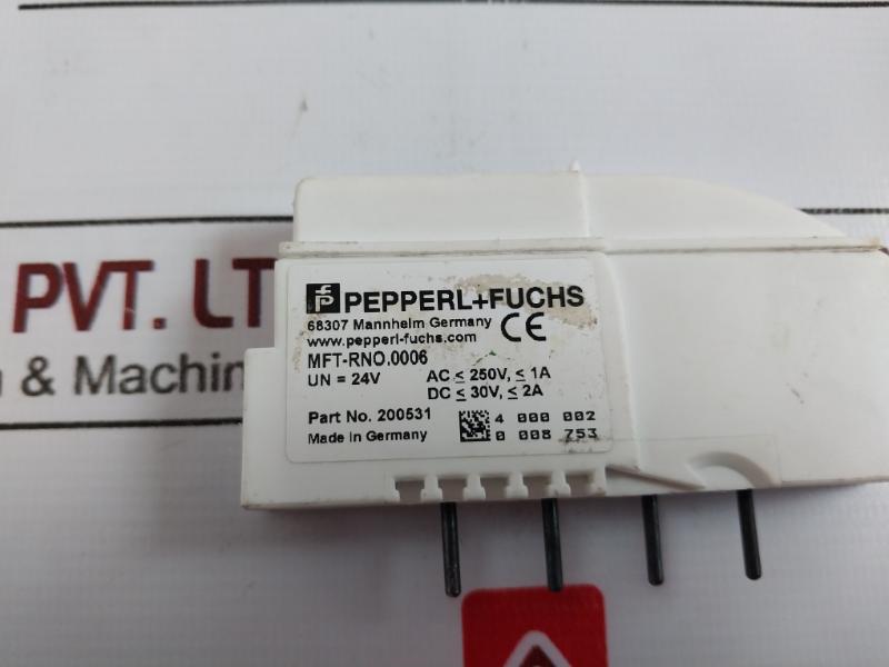 Pepperl+Fuchs Mft-rno.0006 Sensor Ptb 07 Atex 1004 U