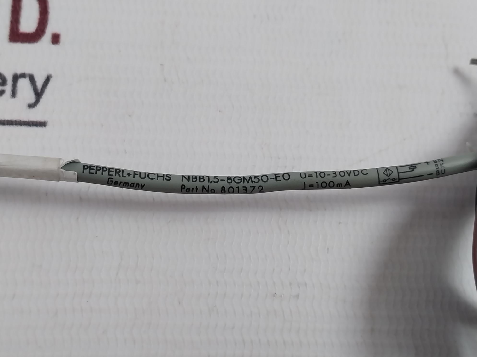 Pepperl+Fuchs Nbb1,5-8Gm50-e0 Inductive Sensor 2-mt