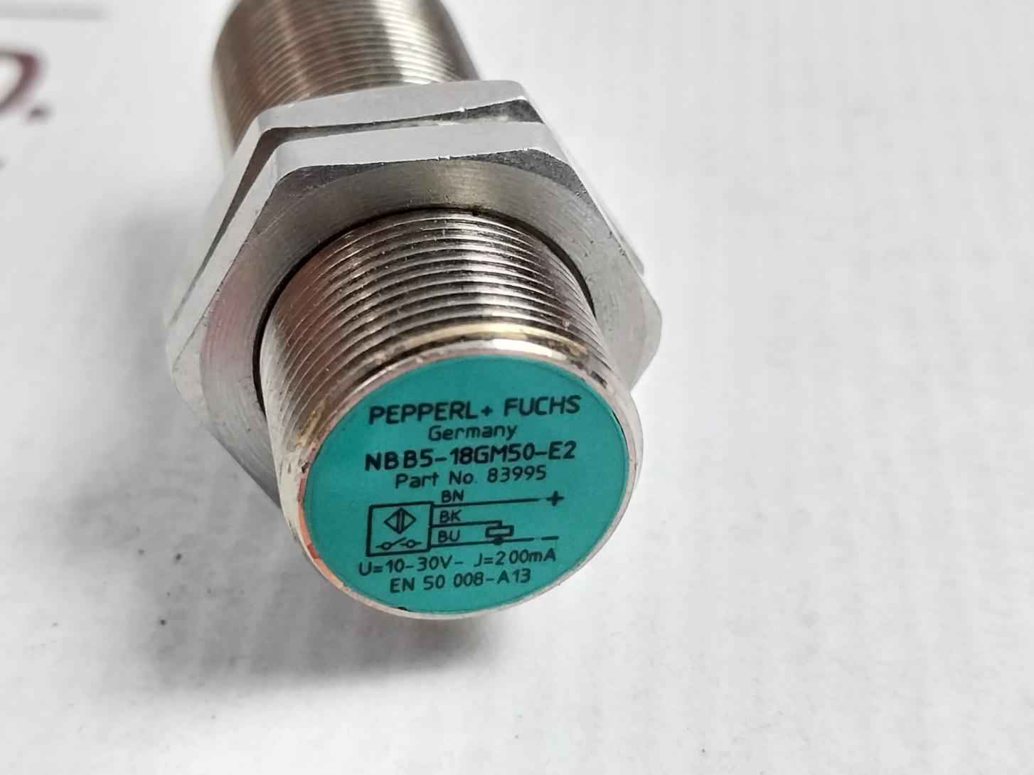 Pepperl+Fuchs Nbb5-18Gm5 Inductive Sensor 2-meter/200Ma/10-30V