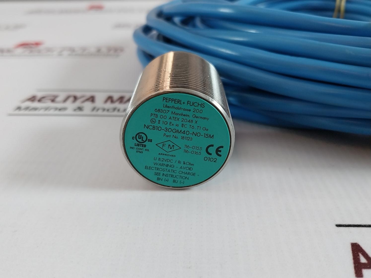 Pepperl+Fuchs Ncb10-30Gm40-n0-15M Inductive Namur Sensor With Cable A005B