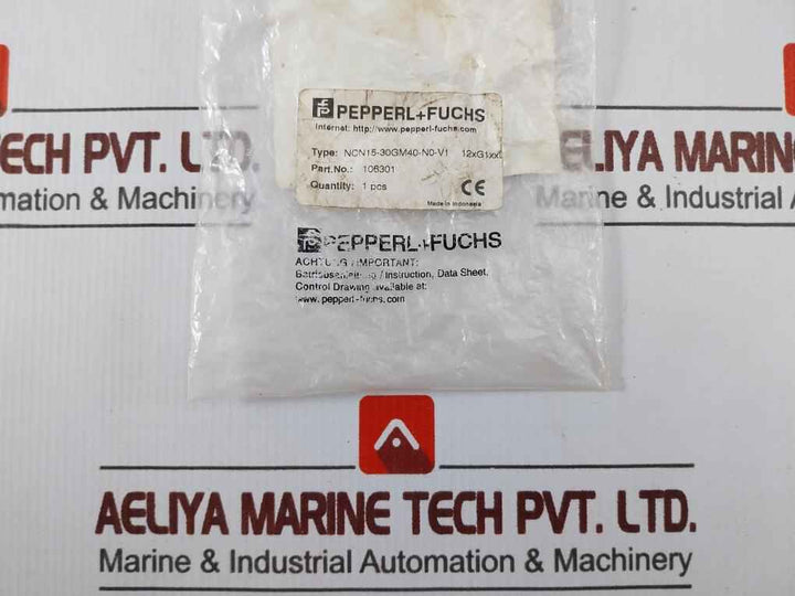 Pepperl+Fuchs Ncn15-30Gm40-n0-v1 Inductive Proximity Sensor 8 Vdc 106301S