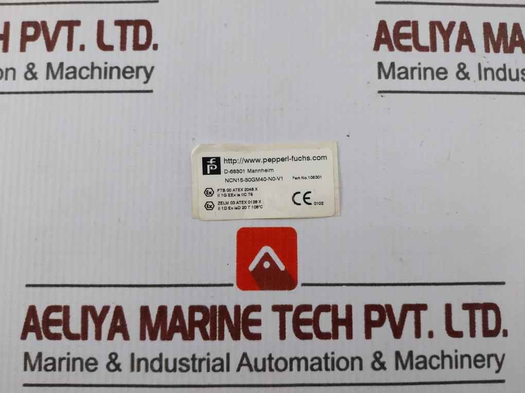 Pepperl+Fuchs Ncn15-30Gm40-n0-v1 Inductive Proximity Sensor 8 Vdc 106301S