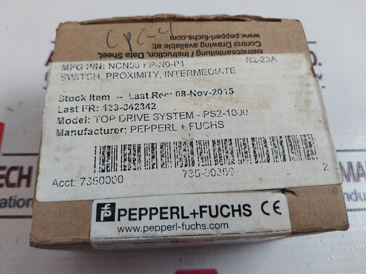 Pepperl+Fuchs Ncn50-fp-n0-p1 Proximity Sensor 106325