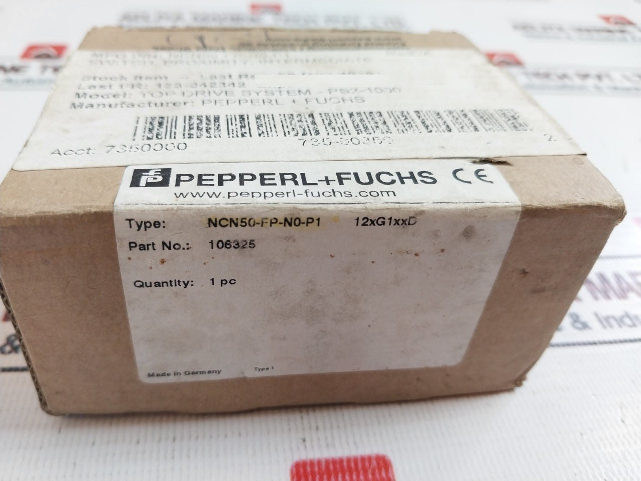 Pepperl+Fuchs Ncn50-fp-n0-p1 Proximity Sensor 106325