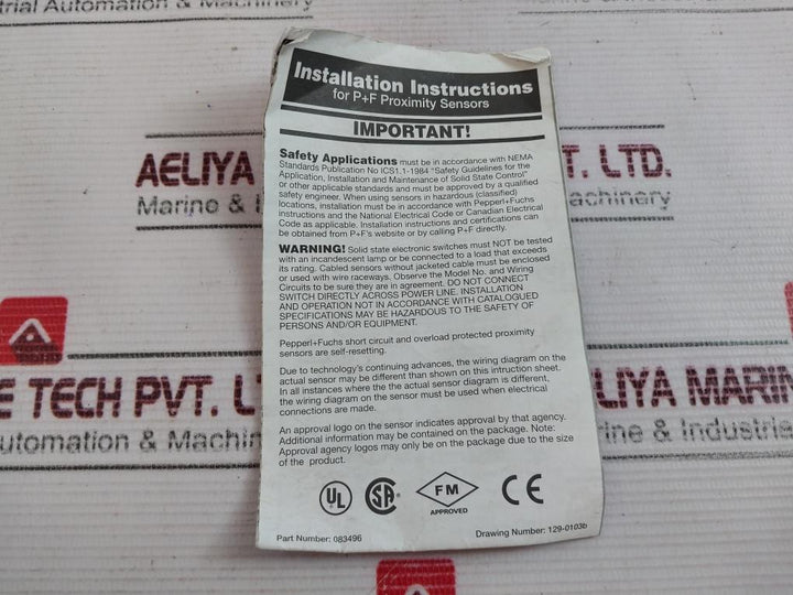 Pepperl+Fuchs Nj15-30Gkk-n Inductive Sensor 083496