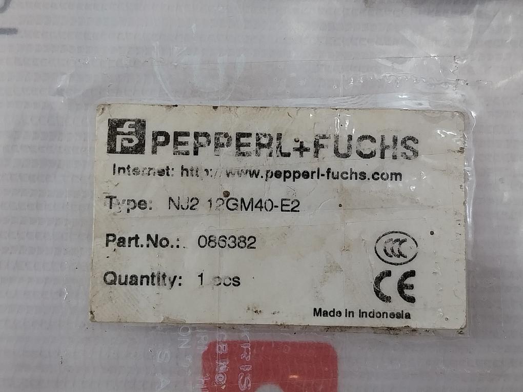 Pepperl+Fuchs Nj2-12Gm40-e2 Proximity Sensor With Cable