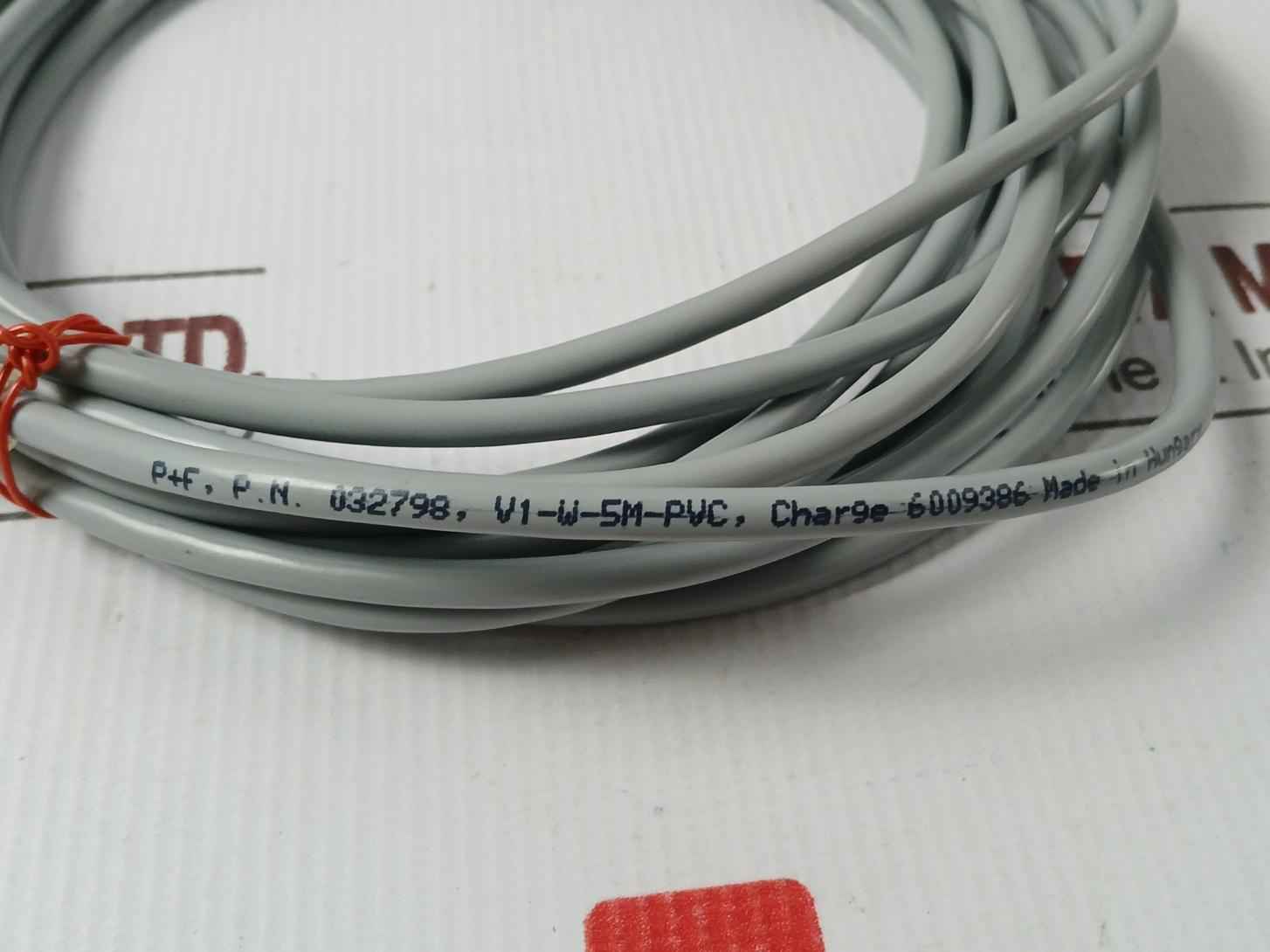 Pepperl+Fuchs V1-w-5M-pvc Connector Cable 032798