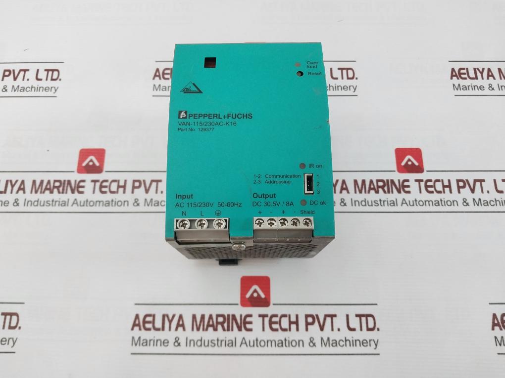Pepperl+Fuchs Van-115/230Ac-k16 Interface Power Supply 100-120/220-240V 50-60Hz