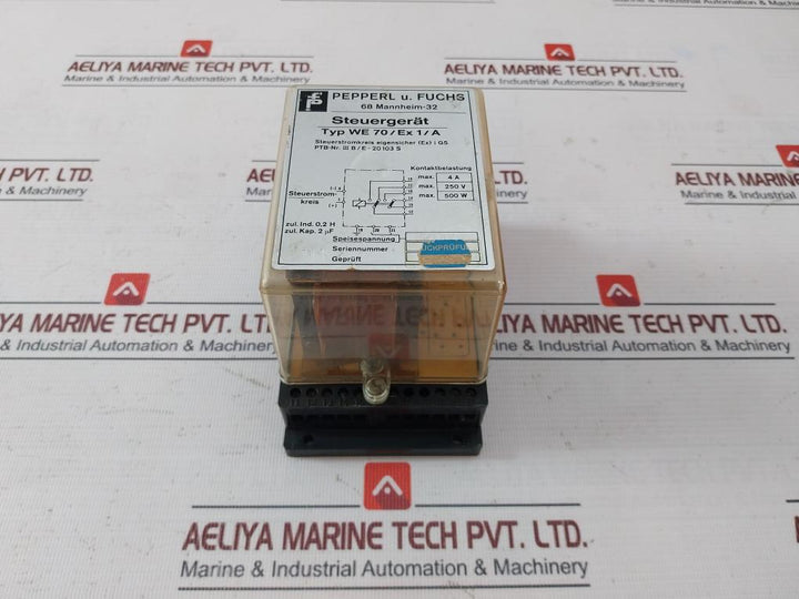 Pepperl+Fuchs We70/Ex1/A Intrinsically Safe Control Unit 220V 4A 500W