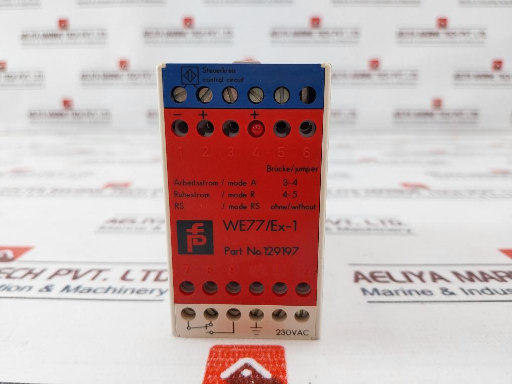 Pepperl+Fuchs We77/Ex-1 Isolated Switch Amplifier 129197