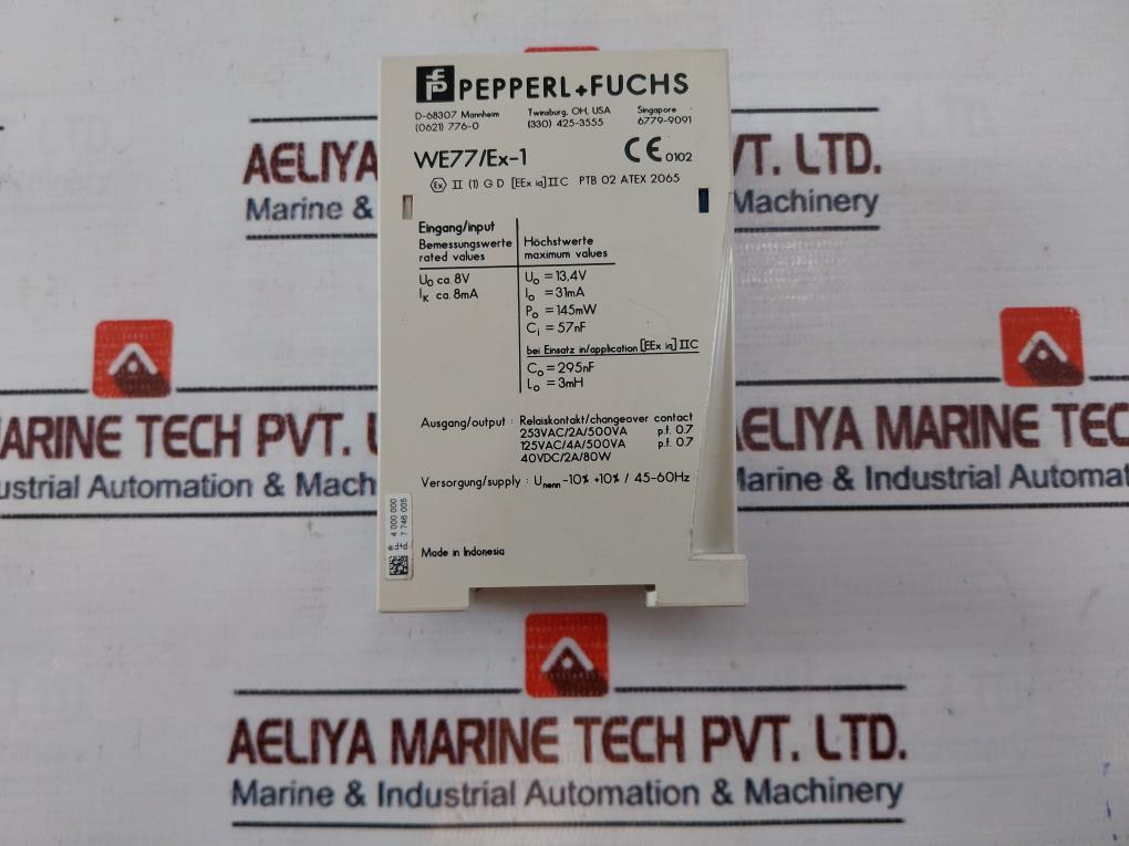 Pepperl+Fuchs We77/Ex-1 Isolated Switch Amplifier 129197