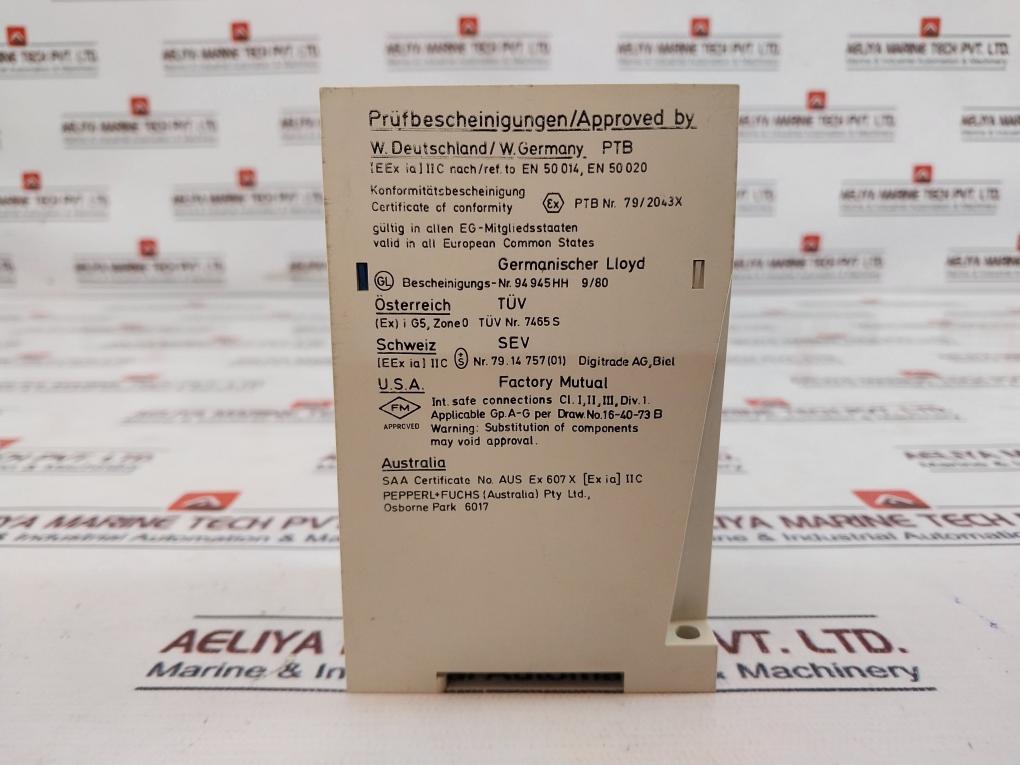 Pepperl+Fuchs We 77/Ex1-2U Isolated Switch Amplifier Relay 06341S 220Vac