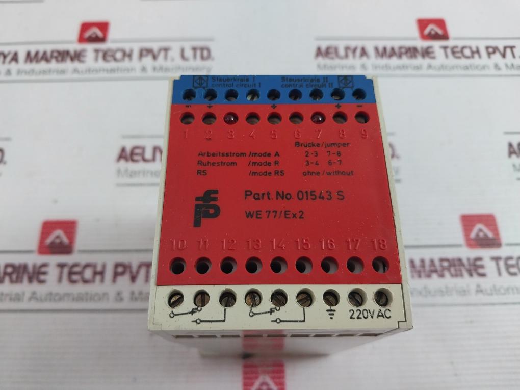 Pepperl+Fuchs We 77/Ex2 Isolated Switch Amplifier 01543 S