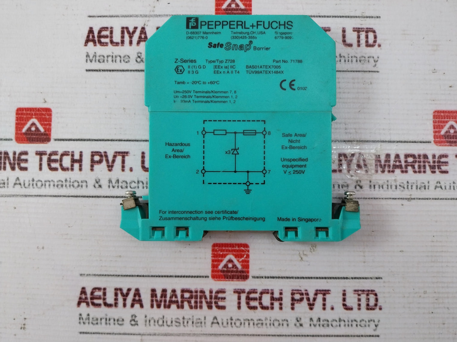 Pepperl+Fuchs Z728 Safe Snap Barrier