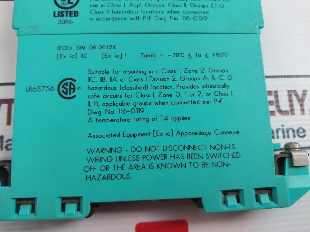 Pepperl+Fuchs Z787 Safe Snap Barrier 71816