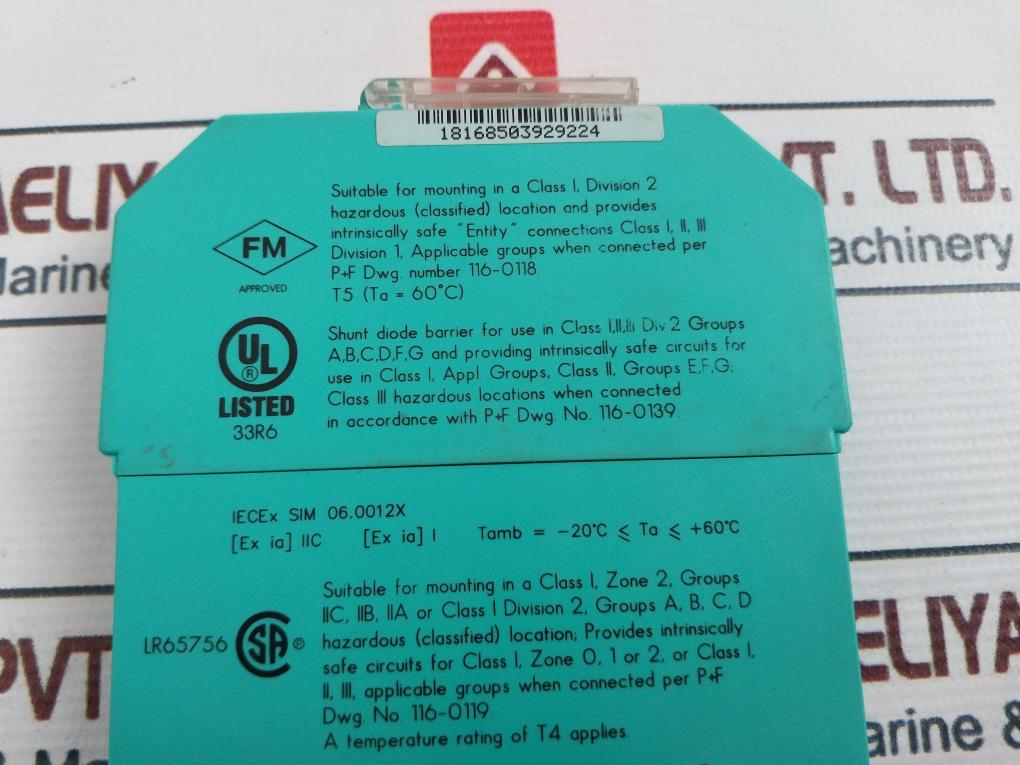 Pepperl+Fuchs Z787 Safe Snap Barrier 71816