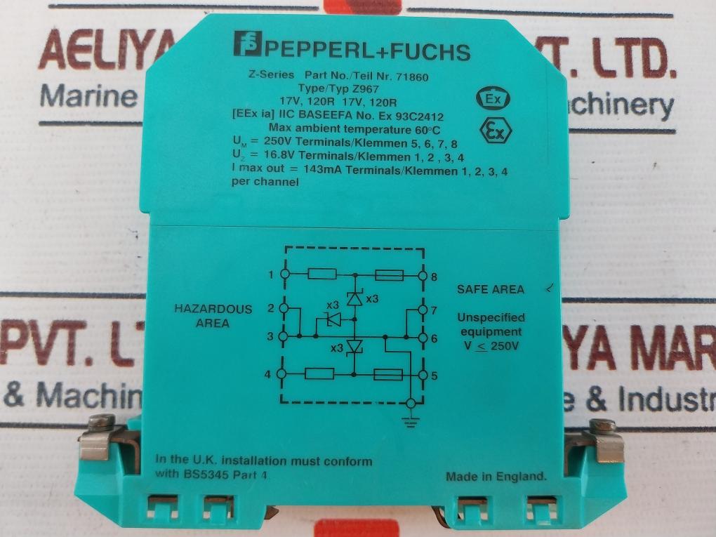 Pepperl+Fuchs Z967 Safe Snap Barrier