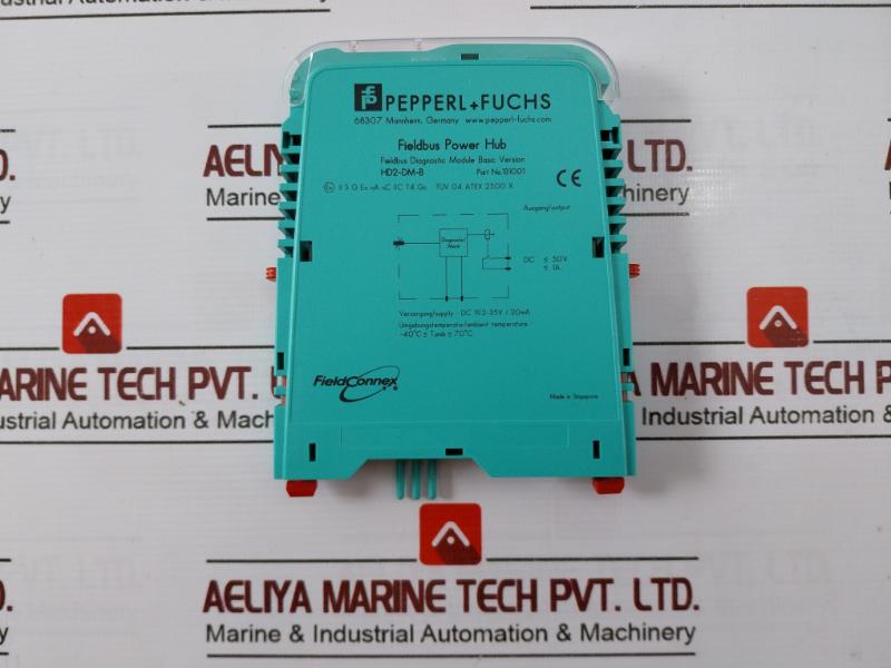 Pepperl+fuchs Hd2-dm-b Fieldbus Power Hub Basic Diagnostic Module 131001