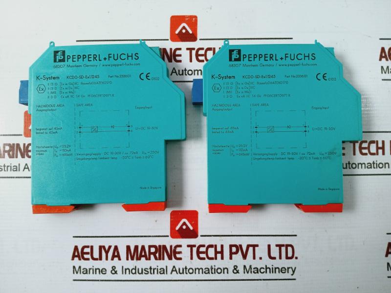 Pepperl+fuchs Kcd0-sd-ex1.1245 Transmitter Power Supplies Dc 19-30v/ca. 72ma 233