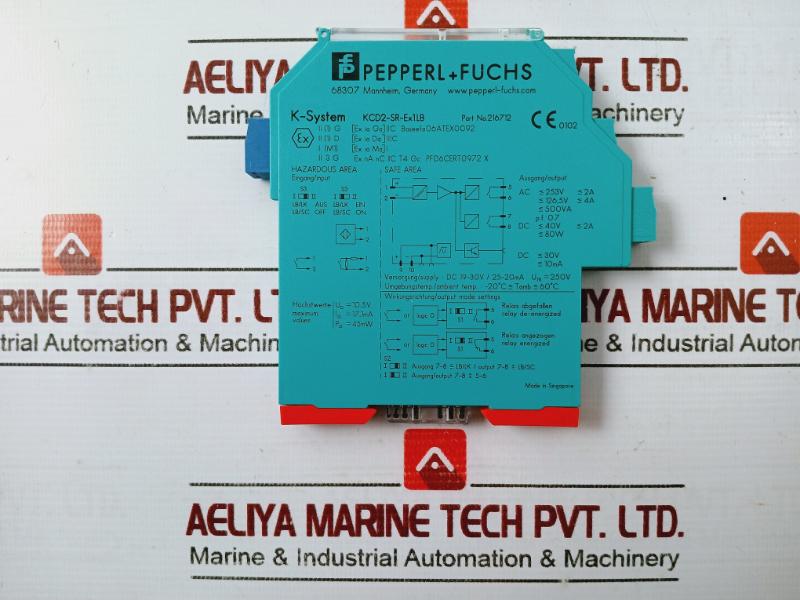 Pepperl+fuchs Kcd2-sr-ex1.lb 1-channel Isolated Barrier Switch Amplifier 216712