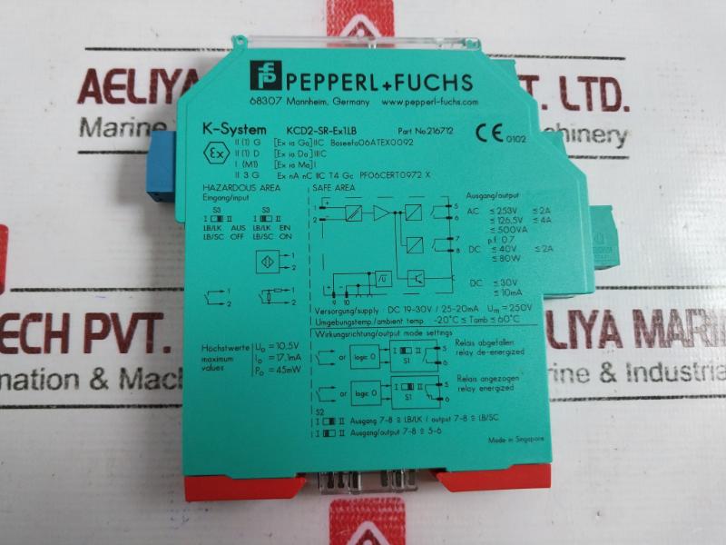 Pepperl+fuchs Kcd2-sr-ex1.lb K-system Repeater Power Supply Pf06cert0972 X