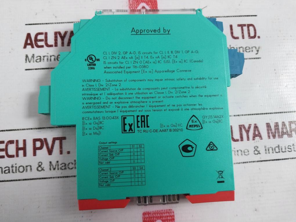 Pepperl+Fuchs Kcd2-stc-ex1.2O K-system Safety Barrier 272955 -20°C Ta 60°C