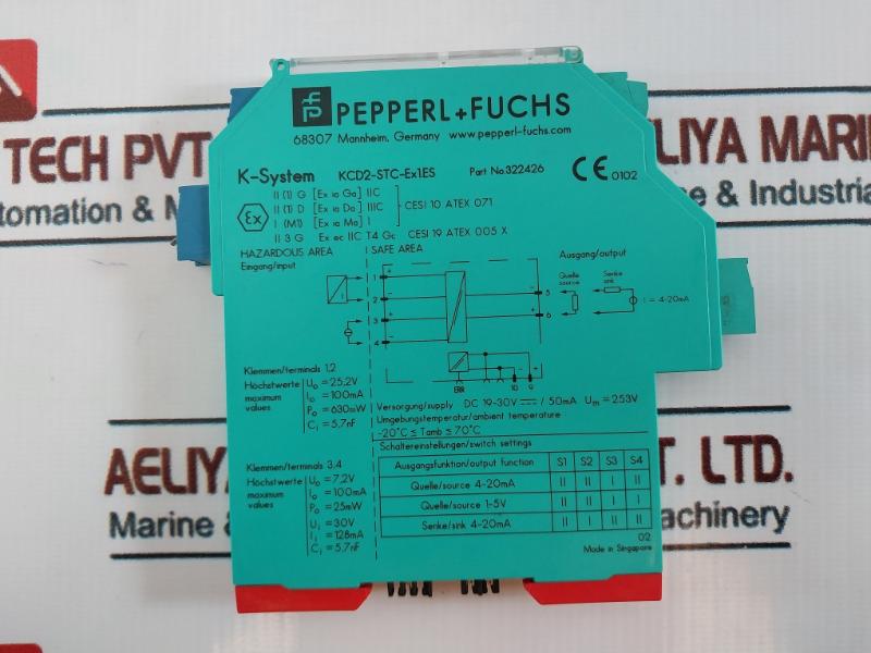 Pepperl+Fuchs Kcd2-stc-ex1.Es Transmitter Power Supply 4-20Ma