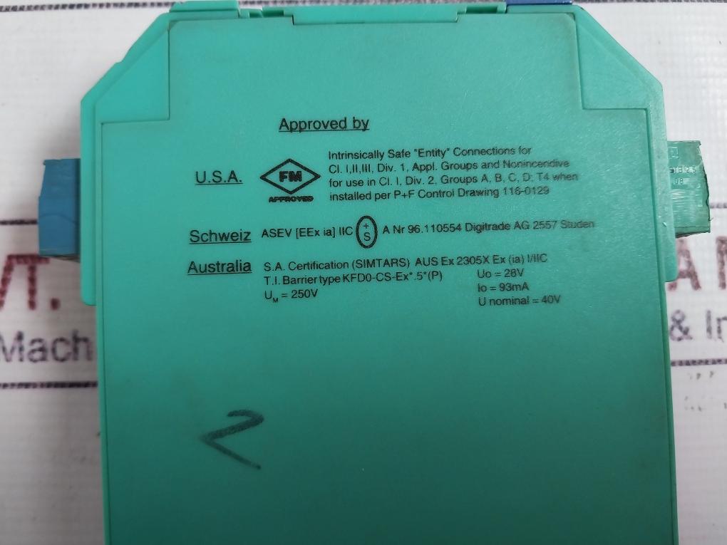 Pepperl+fuchs Kfd0-cs-ex1.51p Transformer Isolated Loop Powered Current Separato