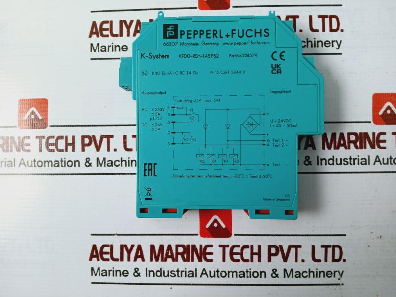Pepperl+fuchs Kfd0-rsh-1.4s.ps2 Relay Module 224579 24vdc