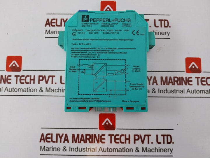 Pepperl+Fuchs Kfd2-cr-ex1.30-200 Transformer Isolated Repeater