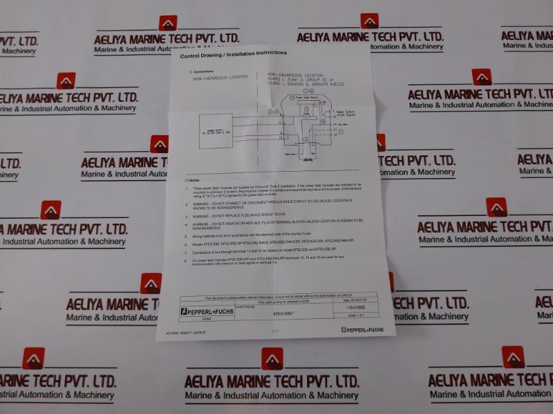 Pepperl+fuchs Kfd2-eb2.r4a.b Redundant Power Feed Module Dc 20-30v