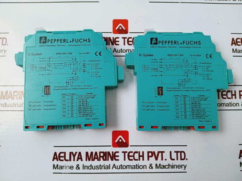 Pepperl+fuchs Kfd2-gs-1.2w Current/voltage Trip Value Signal Conditioner 38311