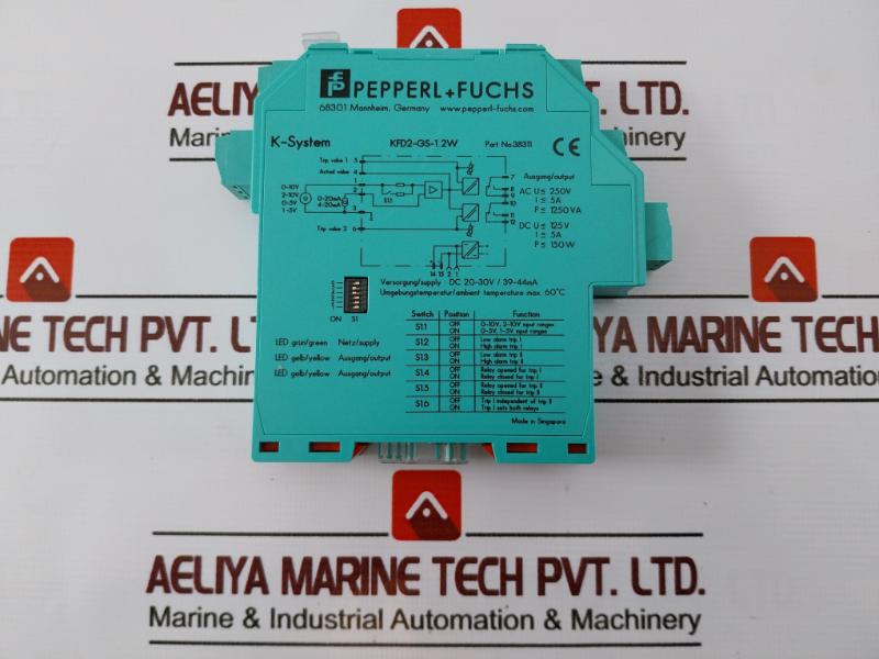 PEPPERL+FUCHS K-system KFD2-GS-1.2W Signal Converter Trip Amplifier