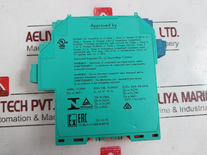 Pepperl+fuchs Kfd2-stc4-ex1.20 Isolated Safety Barrier Dc 20-35v/125-72ma 231389
