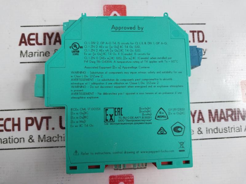 Pepperl+Fuchs Kfd2-stc5-ex1.H Signal Isolated Safety Barrier Dc 18-30V / 77-46