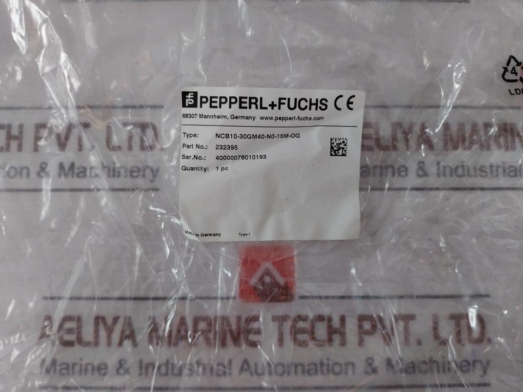 Pepperl+fuchs Ncb10-30gm40-n0-15m-og Inductive Sensor