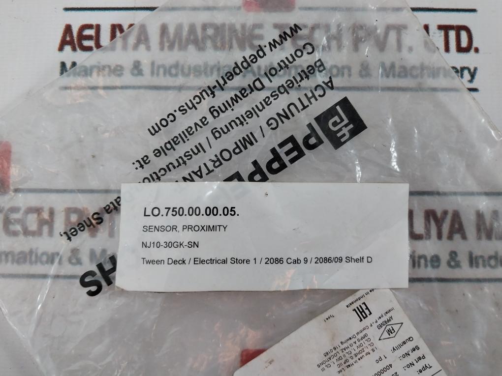 Pepperl+Fuchs Nj10-30Gk-sn Inductive Sensor 116-0165