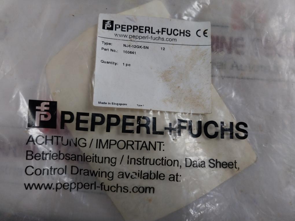 Pepperl+fuchs Nj4-12gk-sn Inductive Sensor Atex Iecex Ip67 T6