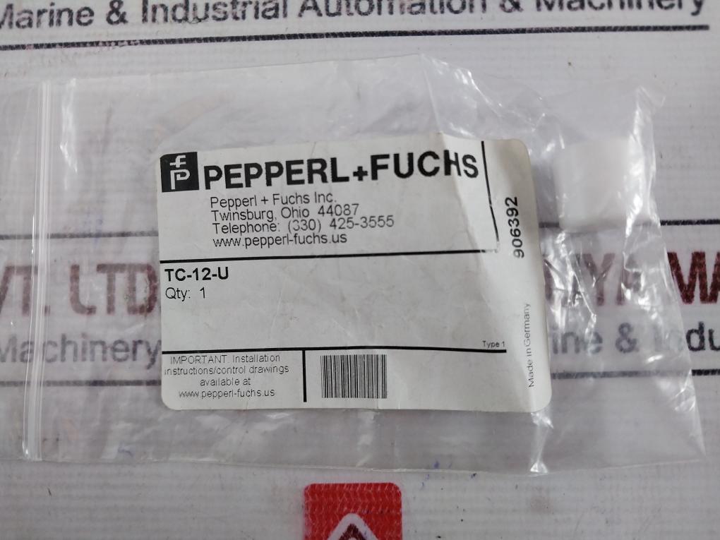 Lot of 9X Pepperl+Fuchs TC-12-U Protection Cap Type 1