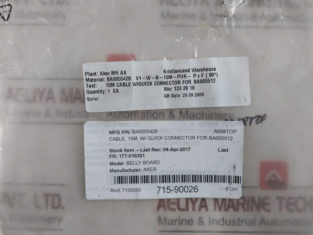 Pepperl+fuchs V1-w-n-15m-pur Cable Connector/quick Connector 8 Oh