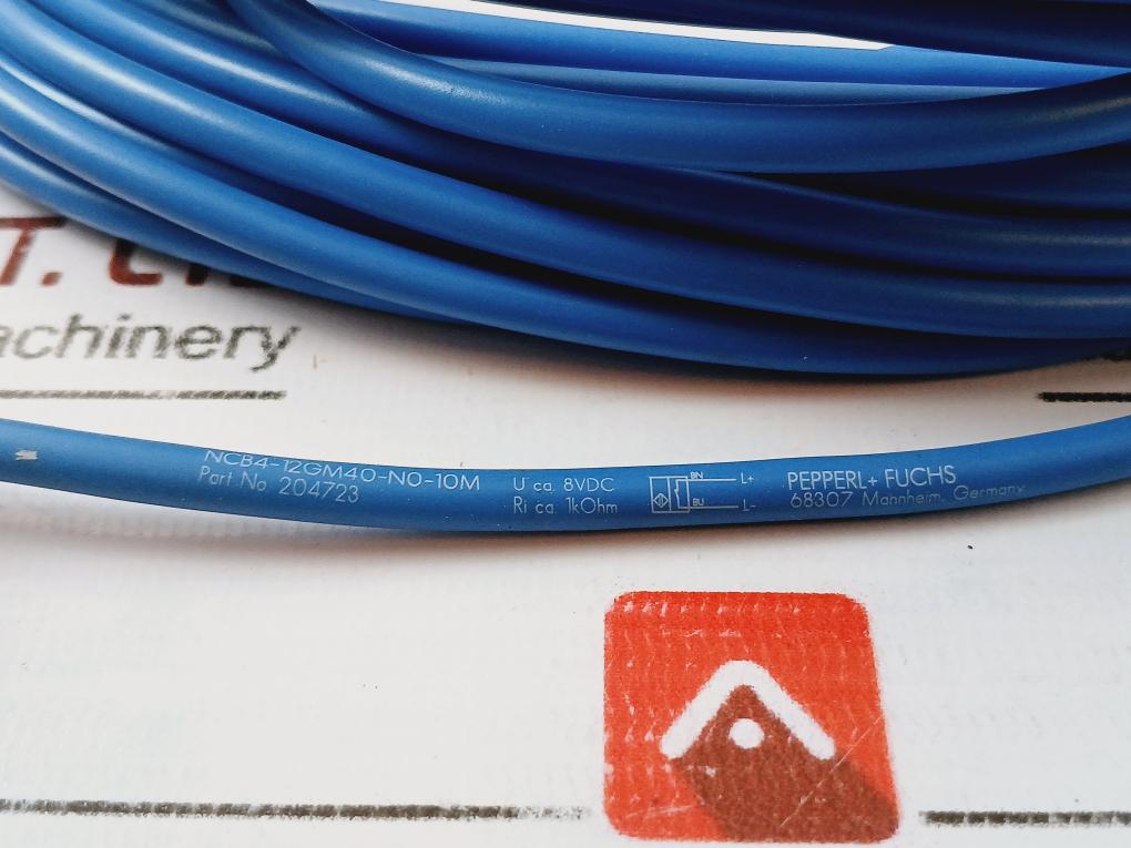 Pepprel+fuchs Ncb4-12gm40-n0-10m Inductive Sensor 204723