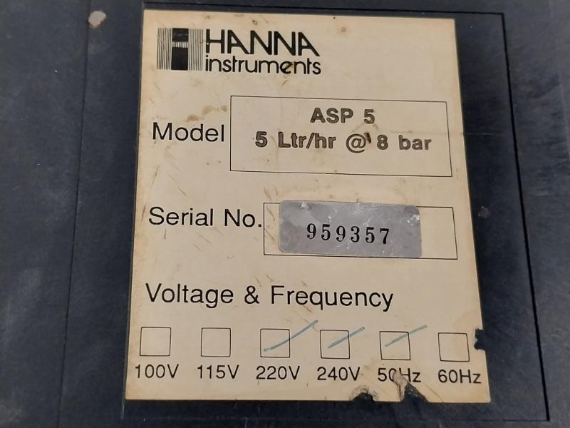 Peristaltic Chemical Dosing Pump Asp 5 Hanna Instruments