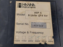 Peristaltic Chemical Dosing Pump Asp 5 Hanna Instruments