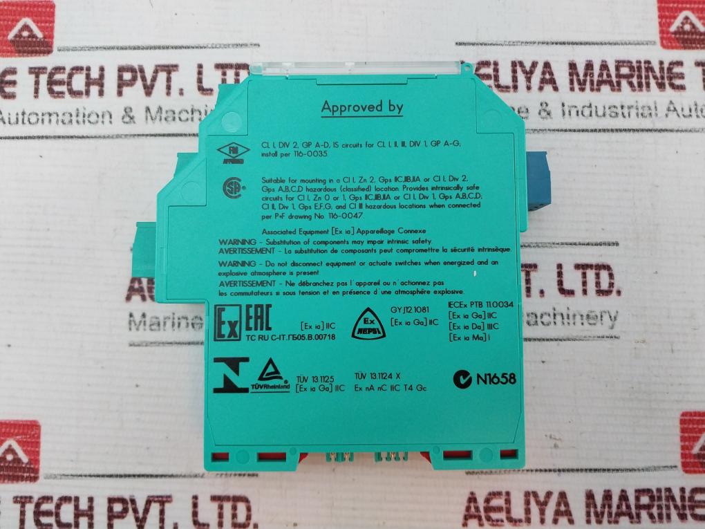 Pepperl+Fuchs K-System KFD2-SR2-EX1.W.LB Switch Amplifier DC 20-30V / 35-40mA